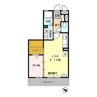 パーシモン【3階】の間取り