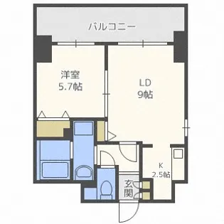 ティアラタワー中島倶楽部【30階】の間取り