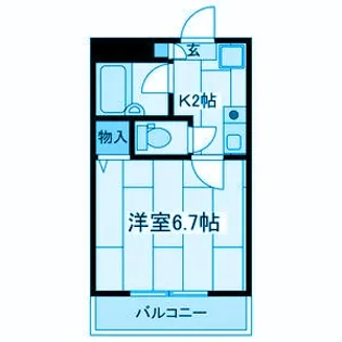 シーガルハイツ登戸【2階】の間取り