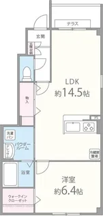 シエスタ千里丘【1階】の間取り