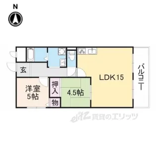 八坂一番館【4階】の間取り