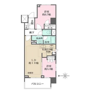 ザ・パークハウスアーバンス渋谷【11階】の間取り