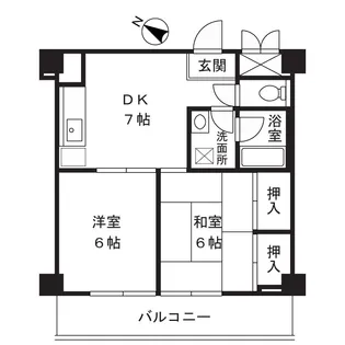 グレイス中村【2階】の間取り
