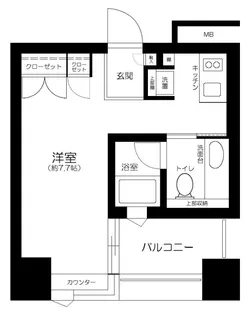ザ・タワー芝浦【9階】の間取り