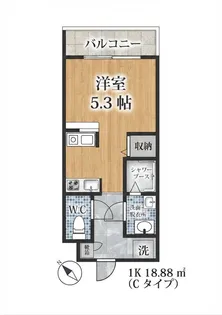 MODERN PALAZZO山王Grow(グロー)【5階】の間取り