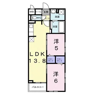 BANKSIA【2階】の間取り