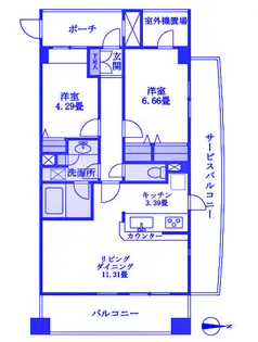ヒルクレスト妙蓮寺【2階】の間取り
