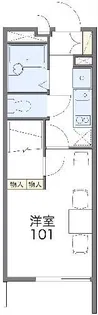 レオパレス栄【3階】の間取り