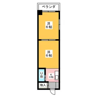 プリンセス栄【6階】の間取り
