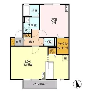 ロイヤル・ガーデン C【1階】の間取り
