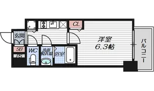ゼオン大阪EAST【3階】の間取り
