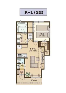 ユーソニアン・前川東D【2階】の間取り