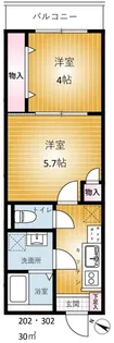 REVENE小倉【2階】の間取り