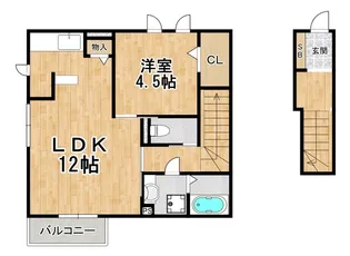 アリエス【2階】の間取り