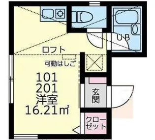 リヴィエール・イーストゲート【2階】の間取り