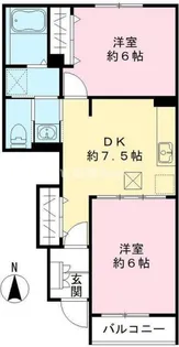エスベランサB【1階】の間取り
