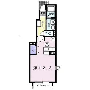 サンハイムF【1階】の間取り