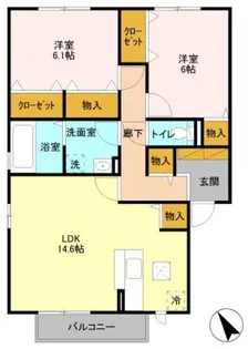 フェニーチェ A【1階】の間取り