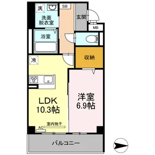 プラムグランデ【2階】の間取り