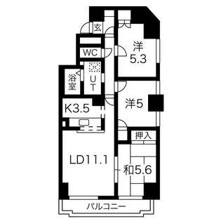 Vest Life TAKAKUWA【8階】の間取り