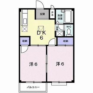 アパート光陽【1階】の間取り