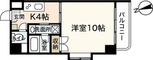 アンソレイユ舟入南【4階】の間取り