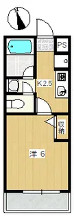 サンペルシモン【2階】の間取り