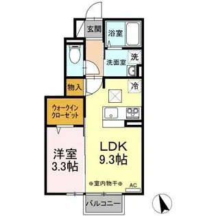 ウィル 七ツ池【1階】の間取り