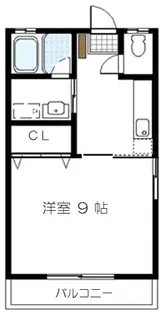 コーポアスレD【2階】の間取り