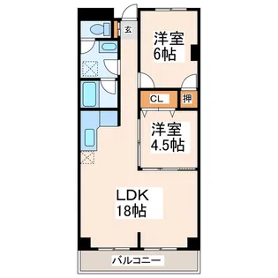 コーポ季句【2階】の間取り