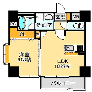 Duo(デュオ)【4階】の間取り