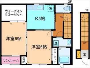 クレセール押野【2階】の間取り