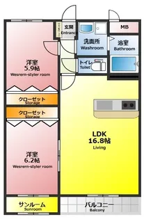 グランデ寺内【1階】の間取り