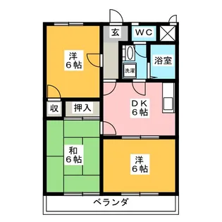 グランシャトー【1階】の間取り
