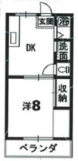 サンシャイン松茂【1階】の間取り