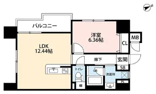 Miraidia Fucyu【弊社管理物件】【4階】の間取り