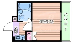 パークサイド別府【3階】の間取り