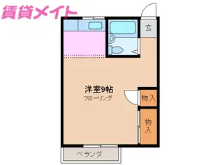 小川ハイツ【2階】の間取り