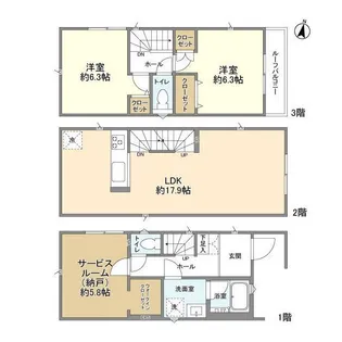埼玉県さいたま市桜区山久保1【一戸建】の間取り