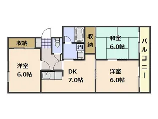 リバティ吉島【4階】の間取り