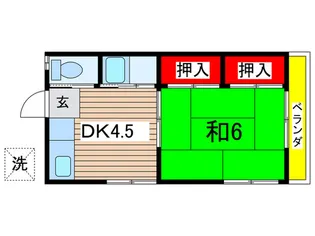 ますだコ-ポ【2階】の間取り