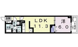 フェリーチェ・ヴィータ【10階】の間取り