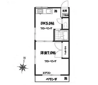 パールハイツ【1階】の間取り