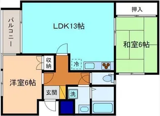 ウェルボニア泉野【3階】の間取り