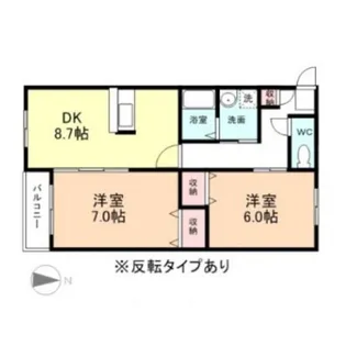 ドリーム・イーストB棟【1階】の間取り