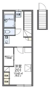 レオパレスラピュタ【2階】の間取り