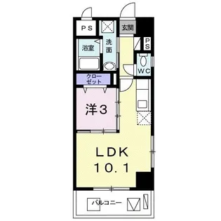 アンドーバーテラス識名【2階】の間取り
