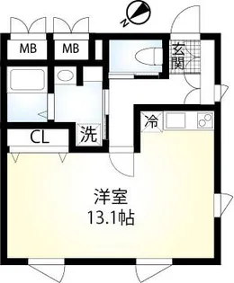 Hisui Apartment【3階】の間取り