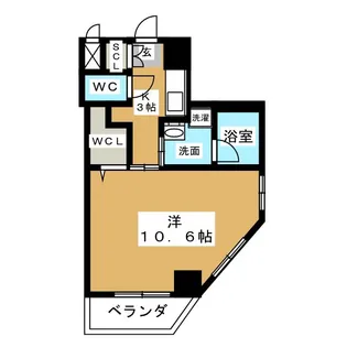 Chateau Cerulean代官町【8階】の間取り