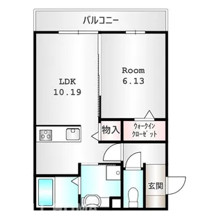 群馬県高崎市下小鳥町【アパート】の間取り
